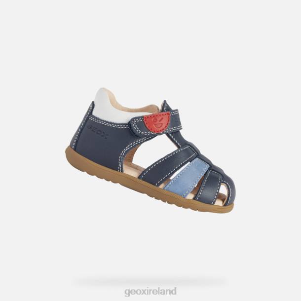 Geox 0ZTB1582 Navy/White Sandal Macchia Baby Boy