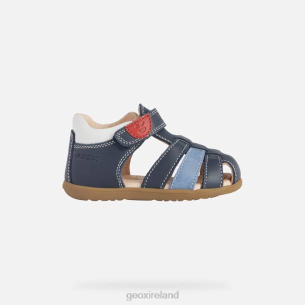 Geox 0ZTB1582 Navy/White Sandal Macchia Baby Boy
