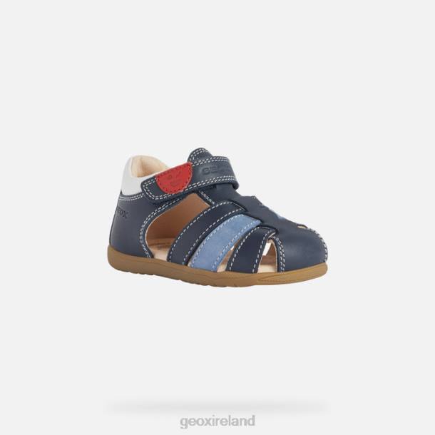 Geox 0ZTB1582 Navy/White Sandal Macchia Baby Boy