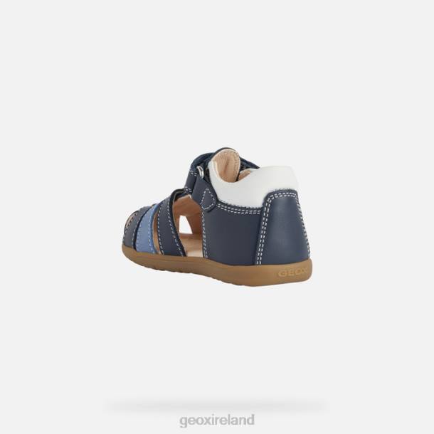 Geox 0ZTB1582 Navy/White Sandal Macchia Baby Boy