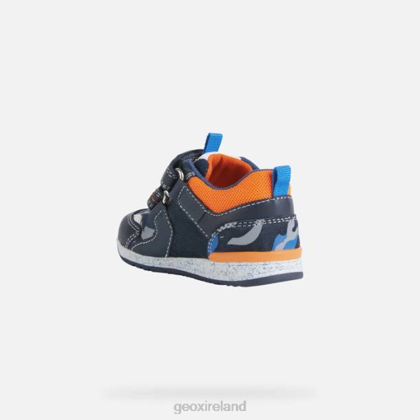 Geox 0ZTB1586 Navy/Light Orange Rishon Baby Boy