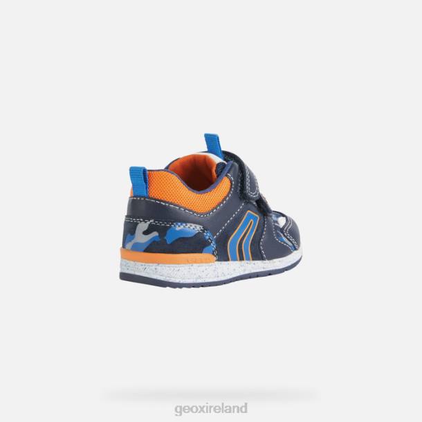 Geox 0ZTB1586 Navy/Light Orange Rishon Baby Boy
