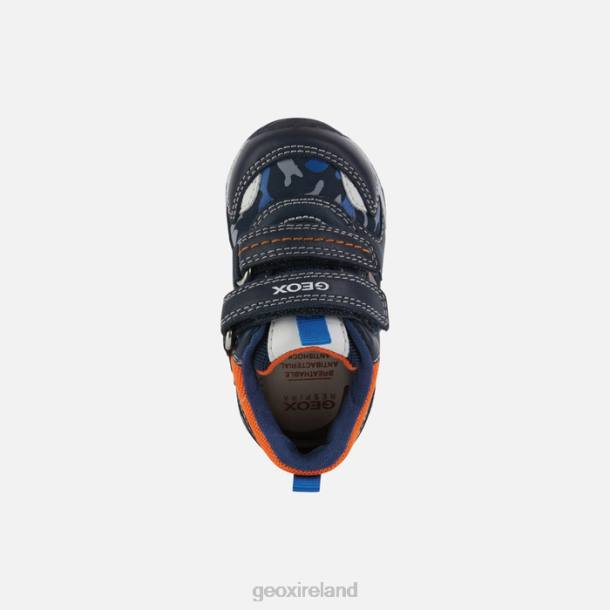Geox 0ZTB1586 Navy/Light Orange Rishon Baby Boy