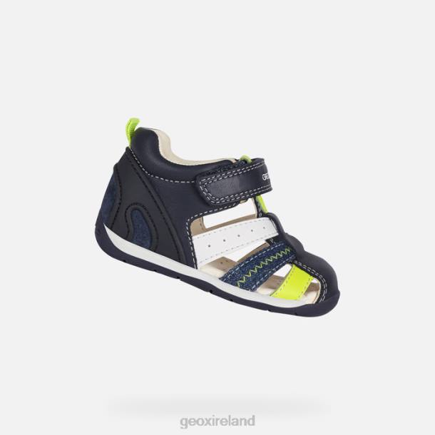 Geox 0ZTB1610 Navy/Fluo Yellow Each Baby Boy