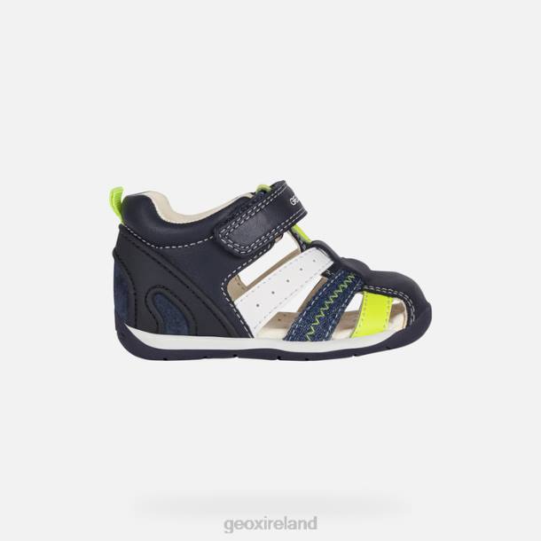 Geox 0ZTB1610 Navy/Fluo Yellow Each Baby Boy