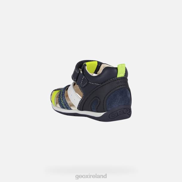 Geox 0ZTB1610 Navy/Fluo Yellow Each Baby Boy