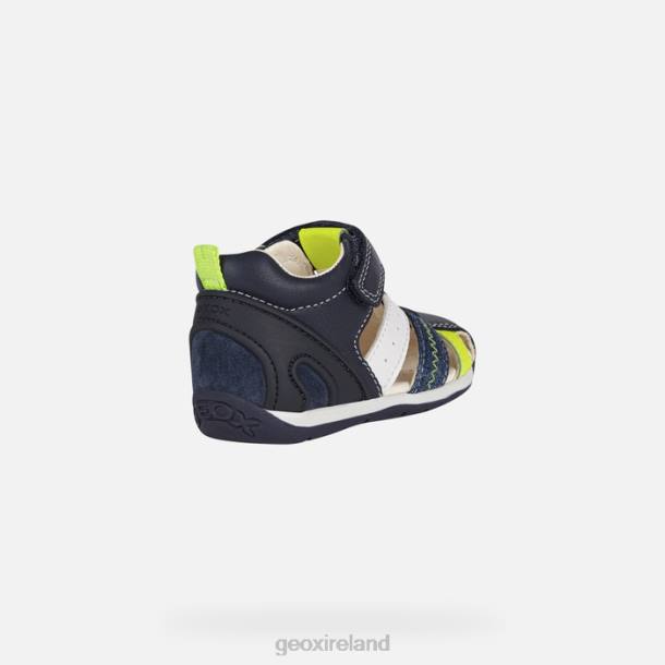 Geox 0ZTB1610 Navy/Fluo Yellow Each Baby Boy