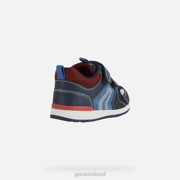 Geox 0ZTB1615 Dark Navy/Dark Red Rishon Baby Boy