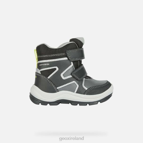 Geox 0ZTB1439 Black/Grey Flanfil Abx Toddler
