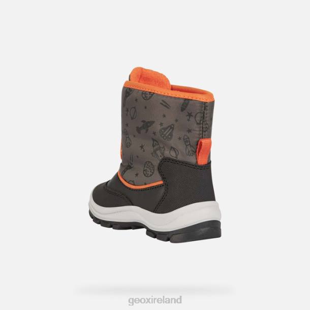 Geox 0ZTB1539 Black/Fluo Orange Flanfil Abx Toddler