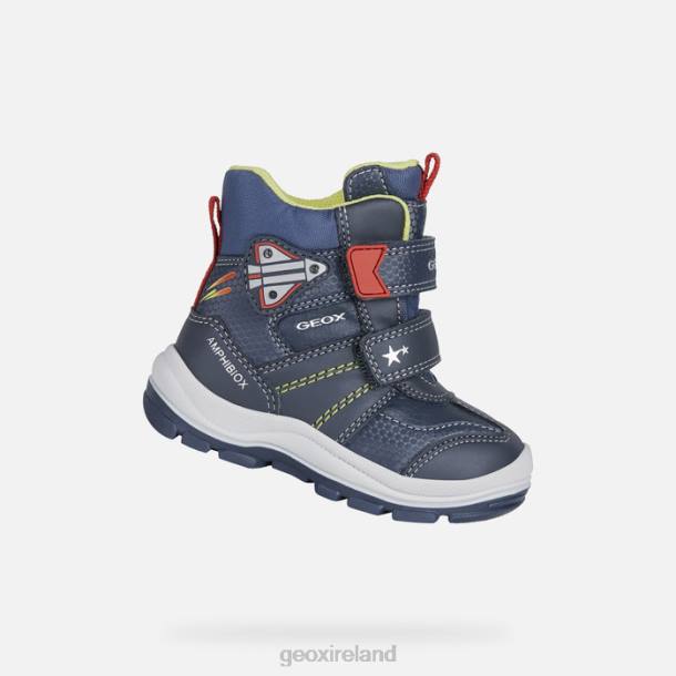 Geox 0ZTB1561 Navy/Red Flanfil Abx Toddler