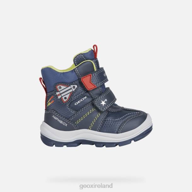 Geox 0ZTB1561 Navy/Red Flanfil Abx Toddler