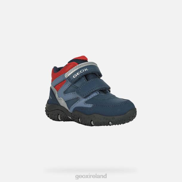 Geox 0ZTB1567 Navy/Red Baltic Abx Toddler