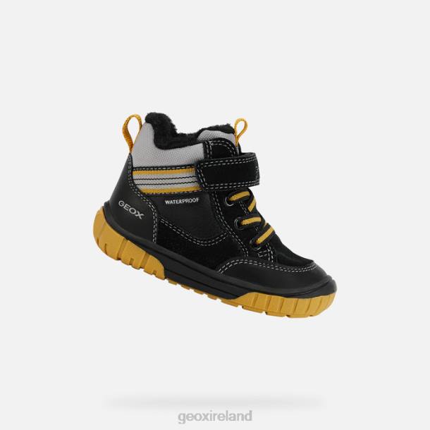 Geox 0ZTB2031 Black/Yellow Omar Baby
