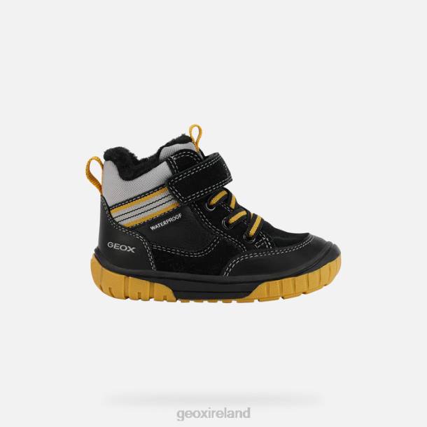 Geox 0ZTB2031 Black/Yellow Omar Baby