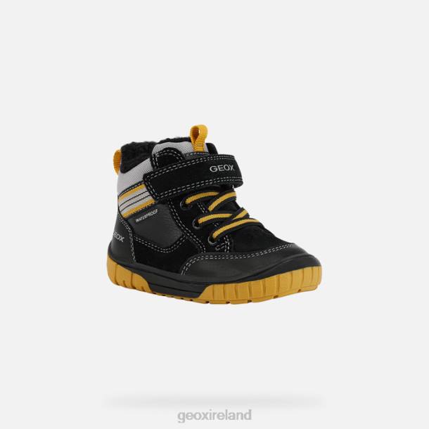 Geox 0ZTB2031 Black/Yellow Omar Baby