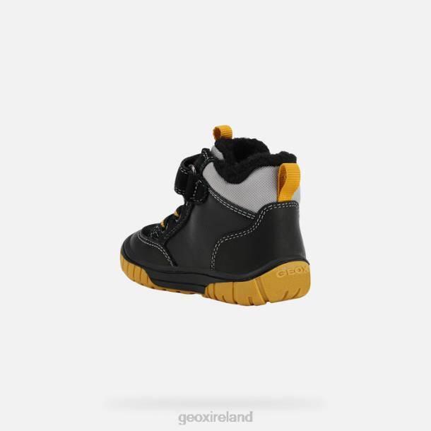 Geox 0ZTB2031 Black/Yellow Omar Baby