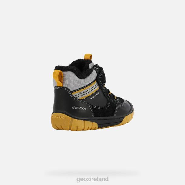 Geox 0ZTB2031 Black/Yellow Omar Baby