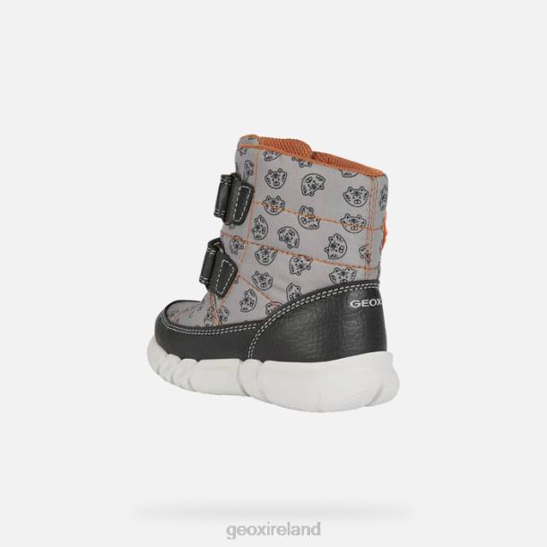 Geox 0ZTB889 Grey/Orange Flexyper Abx Baby