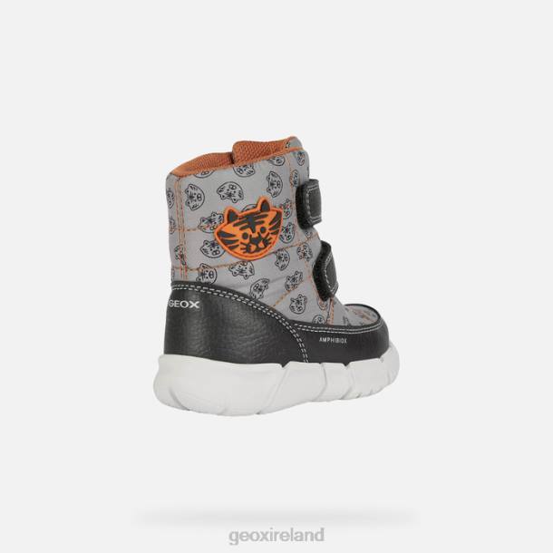 Geox 0ZTB889 Grey/Orange Flexyper Abx Baby