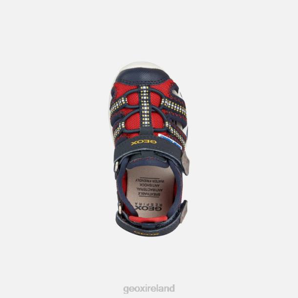 Geox 0ZTB1434 Red/Navy Sandal Multy Toddler