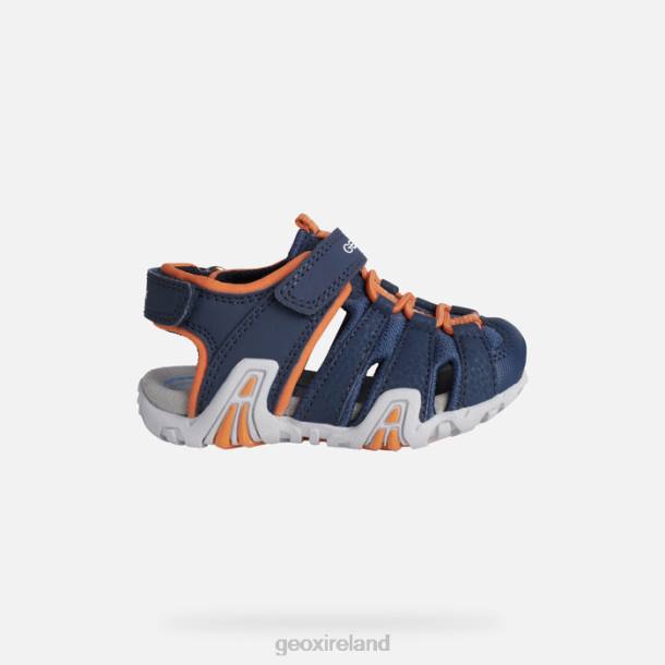Geox 0ZTB1448 Navy/Orange Kraze Toddler