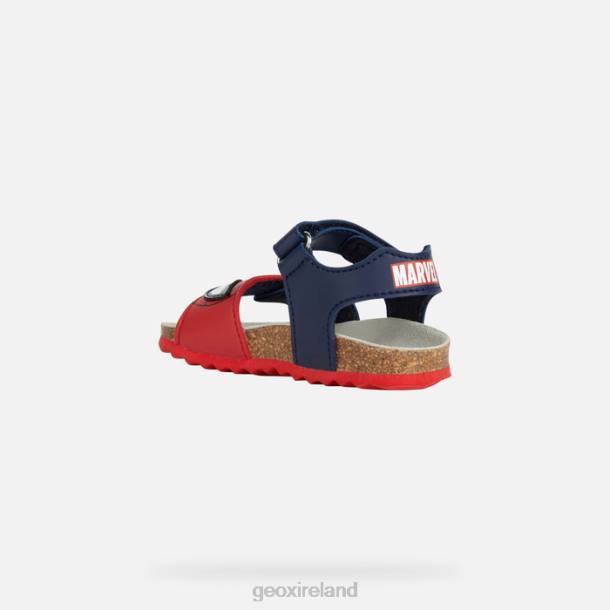 Geox 0ZTB1551 Dark Navy/Red Sandal Chalki Baby