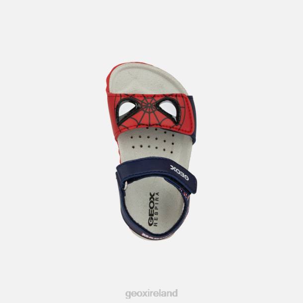Geox 0ZTB1551 Dark Navy/Red Sandal Chalki Baby