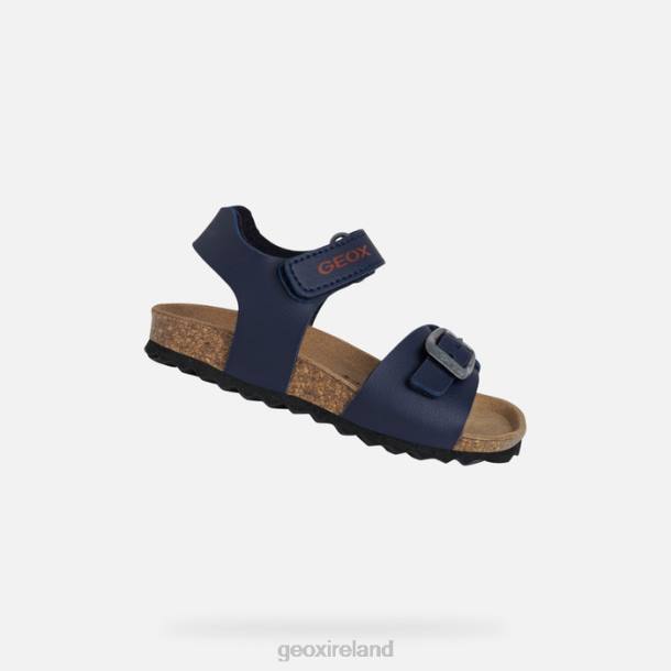 Geox 0ZTB1587 Navy/Dark Red Sandal Chalki Toddler