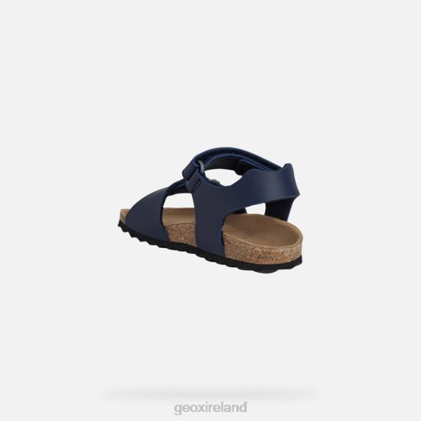 Geox 0ZTB1587 Navy/Dark Red Sandal Chalki Toddler