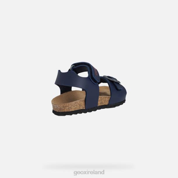 Geox 0ZTB1587 Navy/Dark Red Sandal Chalki Toddler