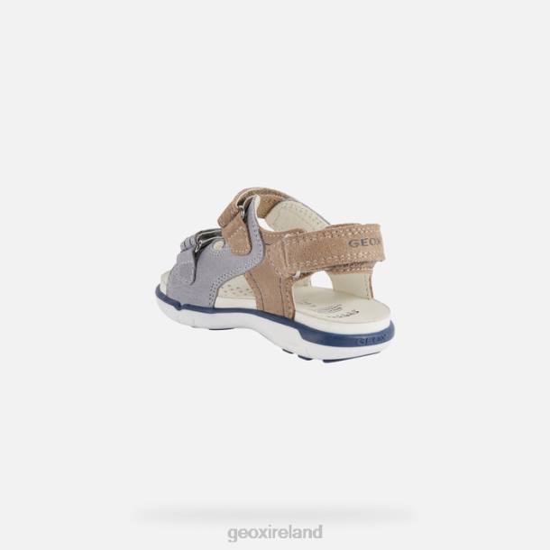 Geox 0ZTB1629 Grey/Beige Sandal Delhi Toddler