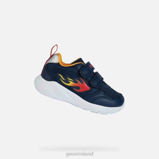 Geox 0ZTB1451 Navy/Yellow Sprintye Baby