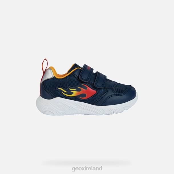 Geox 0ZTB1451 Navy/Yellow Sprintye Baby