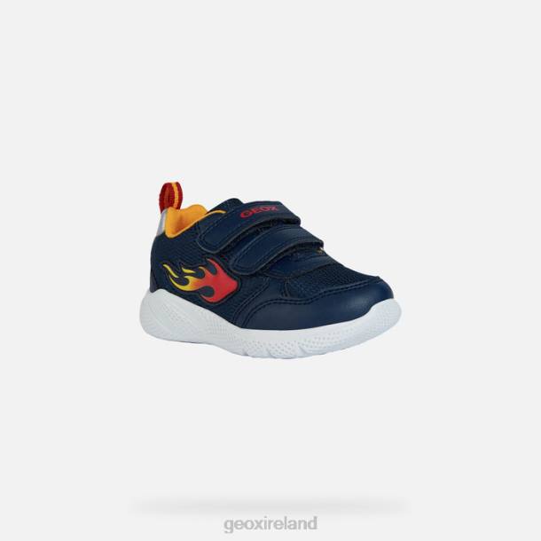 Geox 0ZTB1451 Navy/Yellow Sprintye Baby