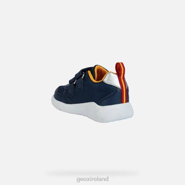 Geox 0ZTB1451 Navy/Yellow Sprintye Baby