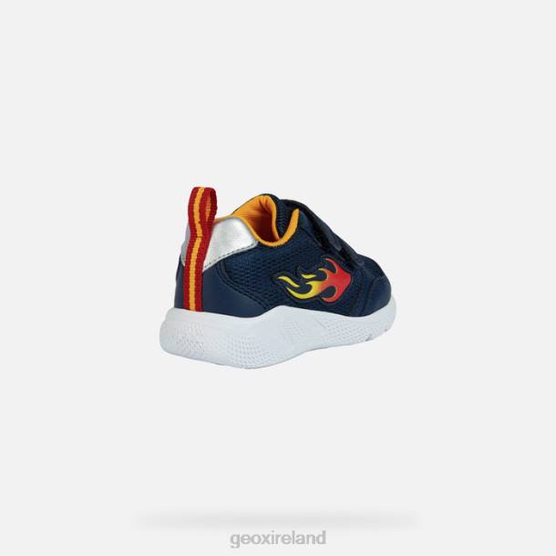 Geox 0ZTB1451 Navy/Yellow Sprintye Baby
