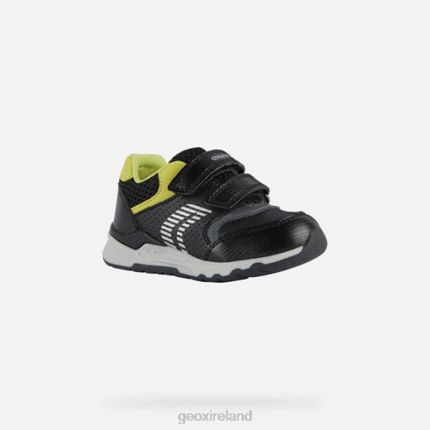 Geox 0ZTB1493 Black/Lime Green Pyrip Toddler