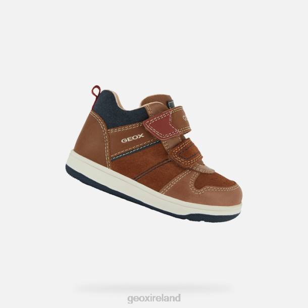 Geox 0ZTB1523 Lt Brown/Navy New Flick Toddler