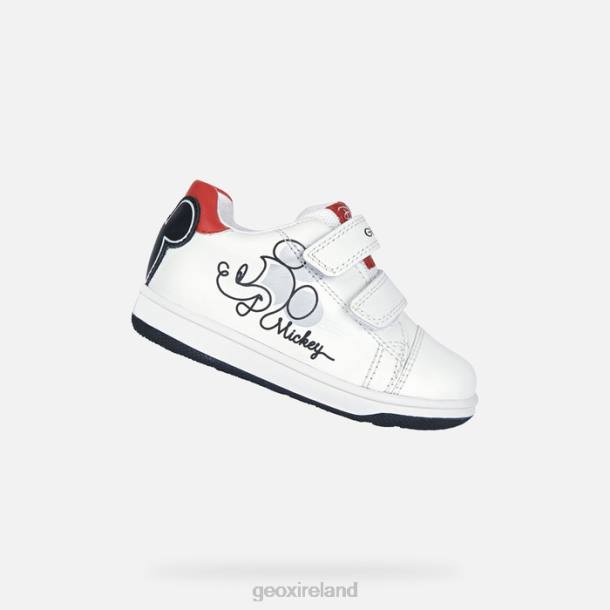 Geox 0ZTB1553 White/Black New Flick Baby