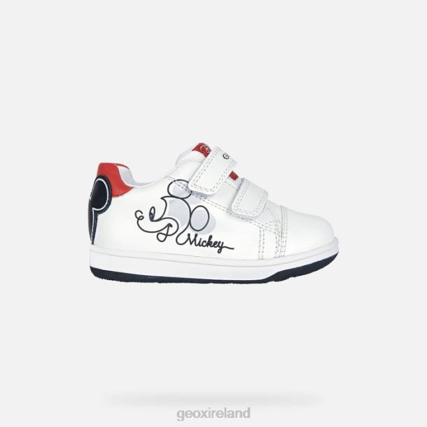 Geox 0ZTB1553 White/Black New Flick Baby