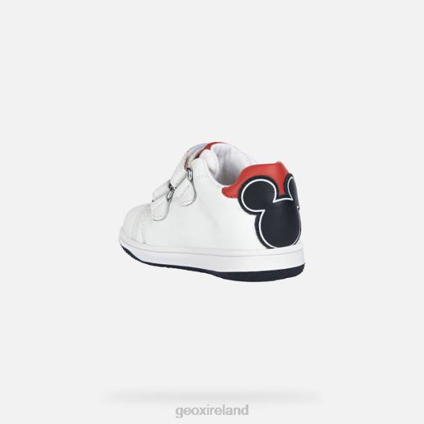 Geox 0ZTB1553 White/Black New Flick Baby