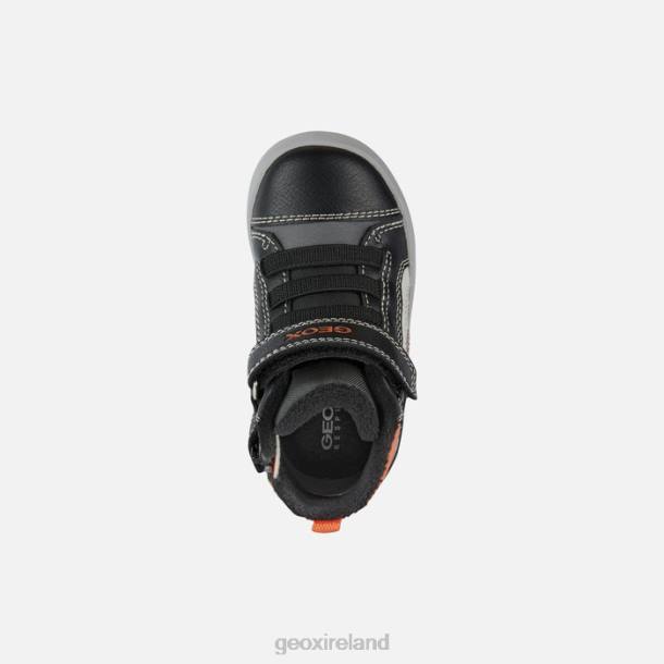 Geox 0ZTB1559 Black/Orange Gisli Toddler