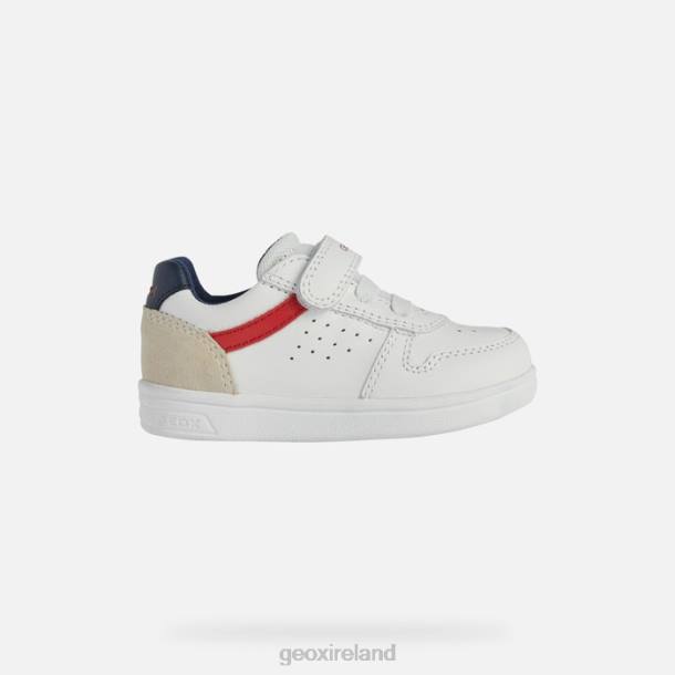 Geox 0ZTB1579 White/Red Djrock Toddler