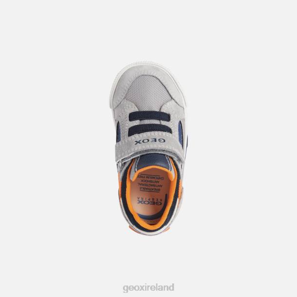 Geox 0ZTB1592 Light Grey/Orange Kilwi Toddler