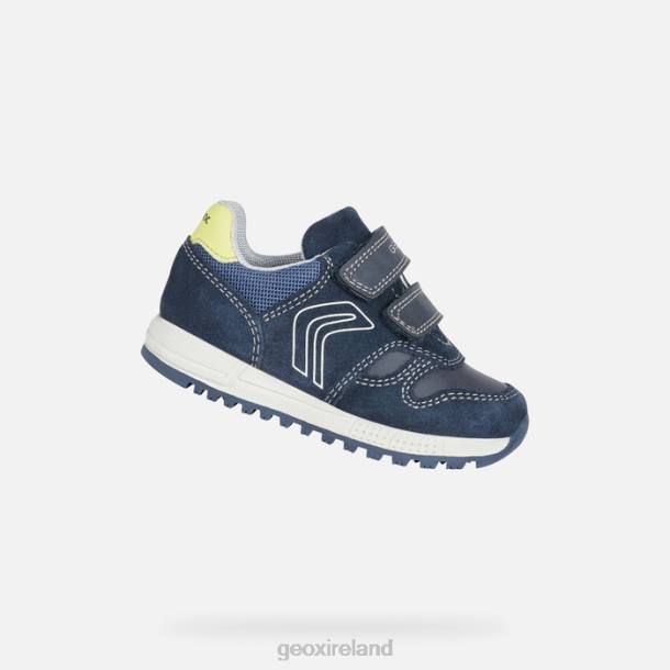 Geox 0ZTB1635 Navy/Fluo Yellow Alben Toddler