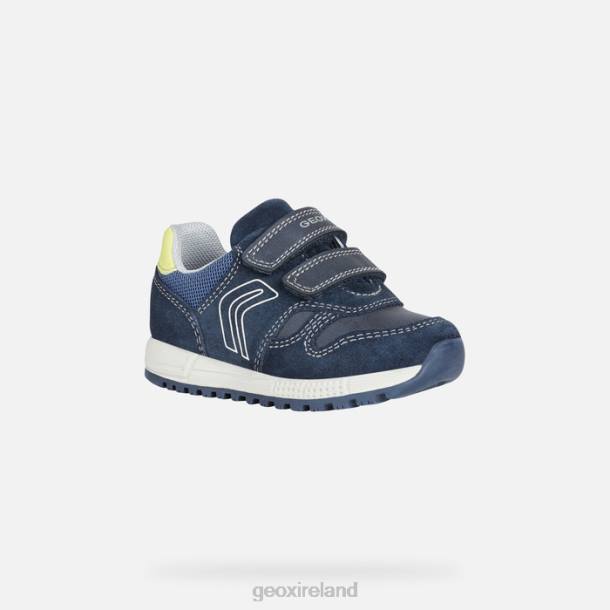 Geox 0ZTB1635 Navy/Fluo Yellow Alben Toddler