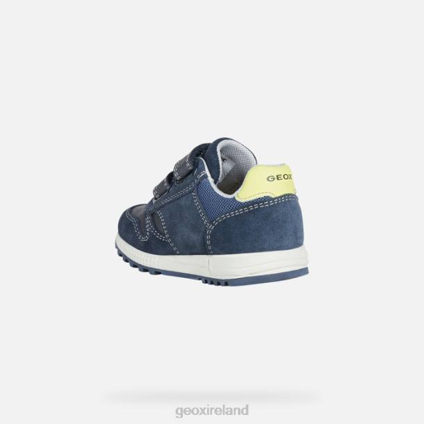 Geox 0ZTB1635 Navy/Fluo Yellow Alben Toddler