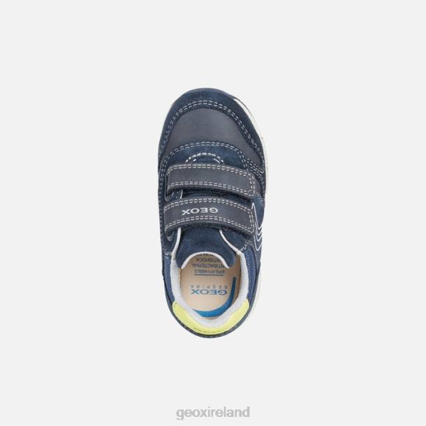 Geox 0ZTB1635 Navy/Fluo Yellow Alben Toddler