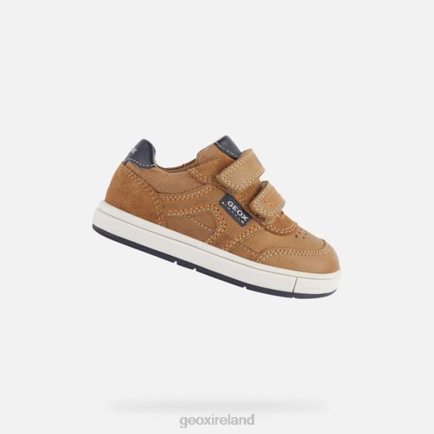 Geox 0ZTB2007 Caramel/Navy Trottola Toddler